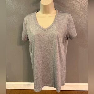 Under Armour Gray HeatGear V-Neck Tee